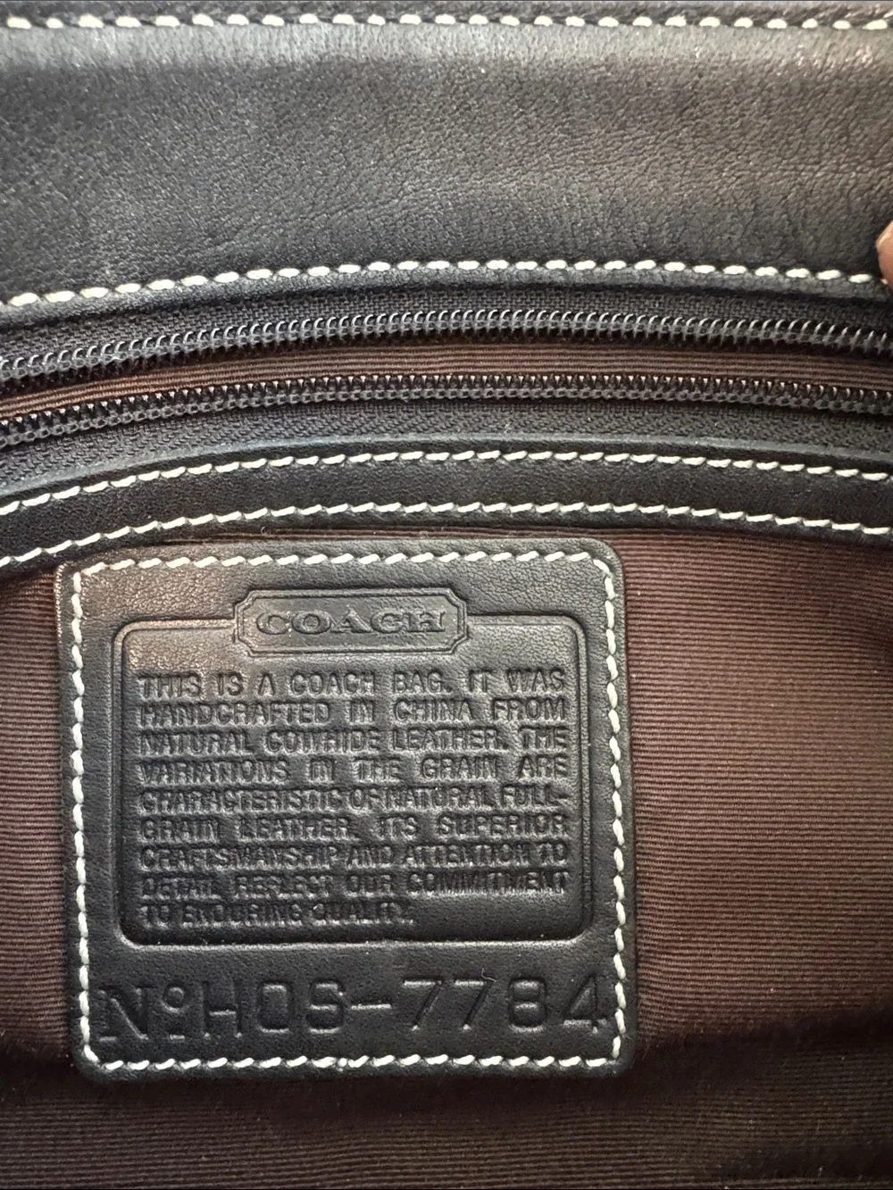 Classic Black Leather Shoulder Bag